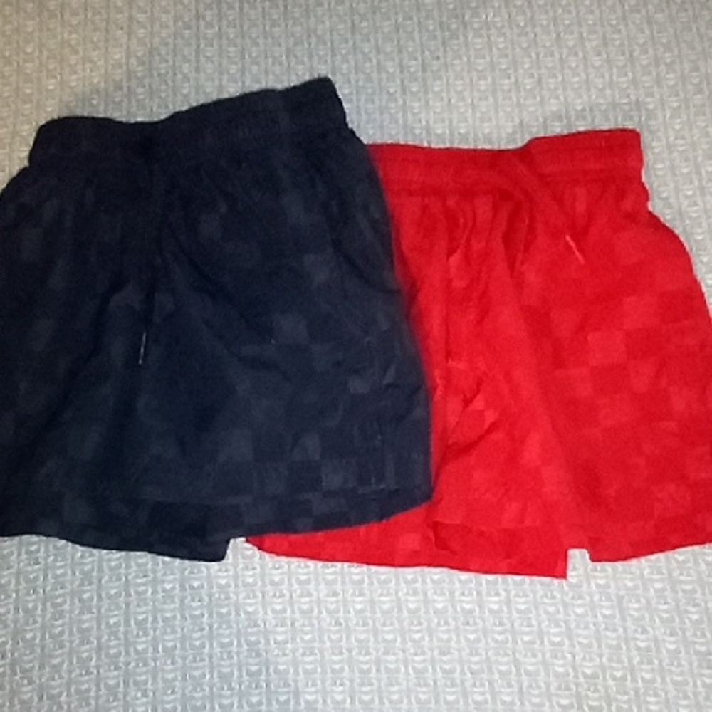 Athletic Works XS (4-5) Boys Blue & Red Athletic Shorts Lot of 2